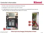 Предварительный просмотр 14 страницы Rinnai Sensei N-Series Service Presentation