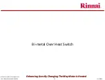 Предварительный просмотр 21 страницы Rinnai Sensei N-Series Service Presentation