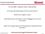 Предварительный просмотр 48 страницы Rinnai Sensei N-Series Service Presentation