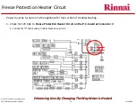 Предварительный просмотр 70 страницы Rinnai Sensei N-Series Service Presentation