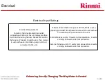 Предварительный просмотр 73 страницы Rinnai Sensei N-Series Service Presentation