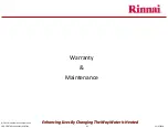 Предварительный просмотр 82 страницы Rinnai Sensei N-Series Service Presentation