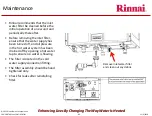 Предварительный просмотр 84 страницы Rinnai Sensei N-Series Service Presentation