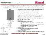 Предварительный просмотр 86 страницы Rinnai Sensei N-Series Service Presentation