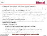 Предварительный просмотр 90 страницы Rinnai Sensei N-Series Service Presentation