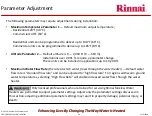 Предварительный просмотр 94 страницы Rinnai Sensei N-Series Service Presentation