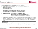 Предварительный просмотр 95 страницы Rinnai Sensei N-Series Service Presentation