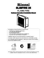 Предварительный просмотр 1 страницы Rinnai SLIMFIRE 25 Customer Operation & Installation Manual