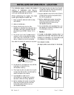 Предварительный просмотр 9 страницы Rinnai SLIMFIRE 25 Customer Operation & Installation Manual