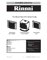 Предварительный просмотр 24 страницы Rinnai SLIMFIRE 25 Customer Operation & Installation Manual