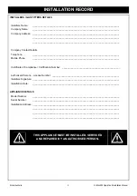 Preview for 5 page of Rinnai SLIMFIRE 252 Operation & Installation Manual