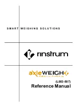 Preview for 1 page of Rinstrum axleWEIGHr Reference Manual