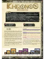 Rio Grande Games Khronos 222 Owner'S Manual preview