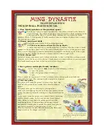 Preview for 3 page of Rio Grande Games Ming Dynasty 233 Owner'S Manual