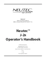 Preview for 1 page of Rio Grande NEUTEC J-2r Operator'S Handbook Manual