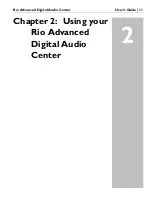 Preview for 13 page of Rio Advanced Digital Audio Center User Manual