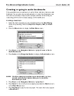 Preview for 47 page of Rio Advanced Digital Audio Center User Manual