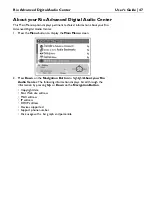 Preview for 49 page of Rio Advanced Digital Audio Center User Manual