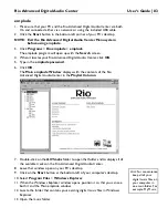 Preview for 85 page of Rio Advanced Digital Audio Center User Manual