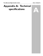 Preview for 93 page of Rio Advanced Digital Audio Center User Manual