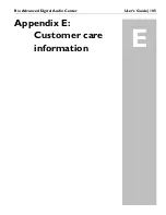 Preview for 107 page of Rio Advanced Digital Audio Center User Manual