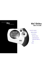 Preview for 1 page of Rio Chiba 128MB User Manual