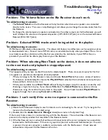 Preview for 4 page of Rio Digital Audio Receiver Frequently Asked Questions Manual