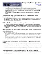 Preview for 12 page of Rio Digital Audio Receiver Frequently Asked Questions Manual