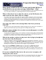 Preview for 14 page of Rio Digital Audio Receiver Frequently Asked Questions Manual