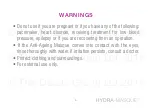 Preview for 5 page of Rio HYDRA-MASQUE User Manual