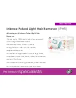 Preview for 3 page of Rio Intense Pulsed Light Hair Remover Product Overview