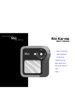 Preview for 1 page of Rio Karma 20GB User Manual