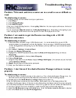 Preview for 25 page of Rio RECEIVER Frequently Asked Questions Manual