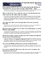 Preview for 34 page of Rio RECEIVER Frequently Asked Questions Manual