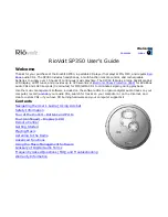 Preview for 1 page of Rio RioVolt SP350 User Manual