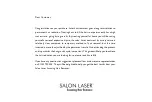 Preview for 4 page of Rio Salon Laser LAHRC3000 Manual