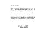 Preview for 16 page of Rio Salon Laser LAHRC3000 Manual