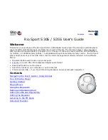 Rio Sport S30S User Manual preview