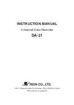 Rion DA-21 Instruction Manual preview