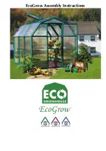 Rion Eco Greenhouse EcoGrow Assembly Instructions Manual preview