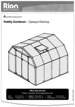 Rion Hobby Gardener 8' x 12' Assembly Instructions Manual preview