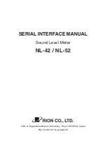 Предварительный просмотр 1 страницы Rion NL-42 Interface Manual