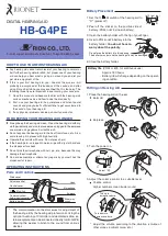 Preview for 1 page of rionet HB-G4PE Instruction Manual