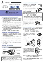 Preview for 1 page of rionet HI-G6R Instruction Manual