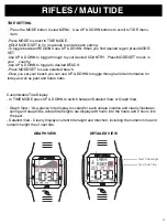 Preview for 4 page of Rip curl MAUI TIDE Manual