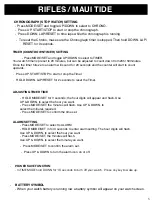 Preview for 5 page of Rip curl MAUI TIDE Manual