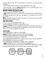 Preview for 13 page of Rip curl Trestles Tide Watch Instruction Bulletin