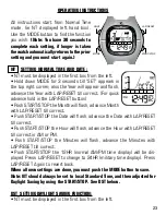 Preview for 23 page of Rip curl Trestles Tide Watch Instruction Bulletin