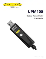 Ripley Miller UPM100 User Manual preview