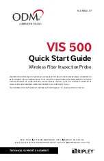 Preview for 1 page of Ripley ODM VIS 500 Quick Start Manual